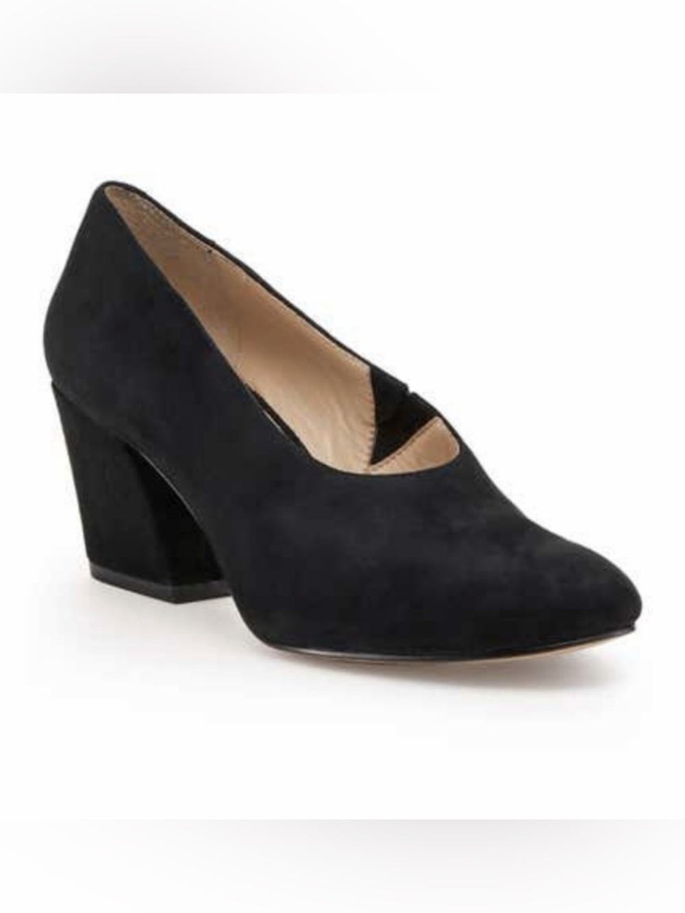 Botkier New York Haven Black Suede Black Block Heel Pumps Size 7.5